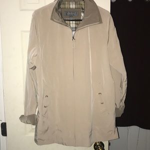 Liz Claiborne Beige Windbreaker medium
